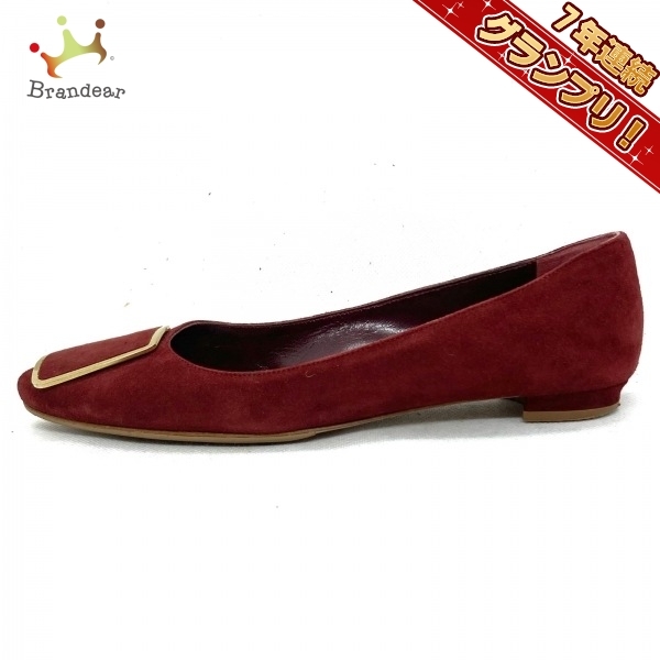 マノロブラニク MANOLO BLAHNIK パンプス 35 - スエード レッド