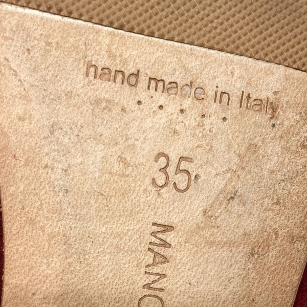 マノロブラニク MANOLO BLAHNIK パンプス 35 - スエード レッド