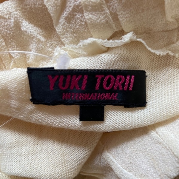 ユキトリイ YUKITORII 長袖セーター サイズ40 M - ライトイエロー レディース クルーネック トップス_画像3
