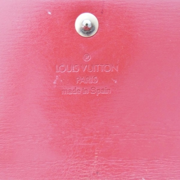 ルイヴィトン LOUIS VUITTON 長財布 M63387 ポルトトレゾールインターナショナル レザー（LVロゴの刻印入り） カスティリアンレッド CA0974_画像5