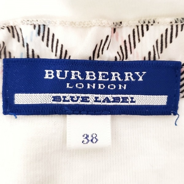 バーバリーブルーレーベル Burberry Blue Label カーディガン サイズ38 M - 白 レディース 七分袖 トップス_画像3