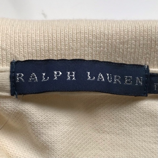 ラルフローレン RalphLauren 半袖ポロシャツ サイズL - アイボリー×シルバー ラインストーン トップス_画像3