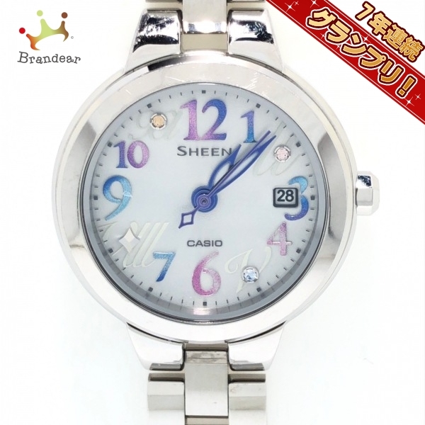 CASIO(カシオ) 腕時計 SHEEN(シーン) SHE-4506 レディース タフソーラー シルバー_画像1