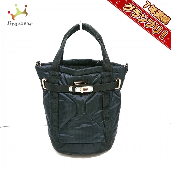 シータパランティカ sitaparantica ハンドバッグ - ナイロン 黒 キルティング 美品 バッグ