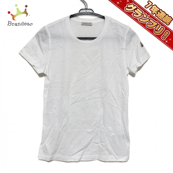モンクレール MONCLER 半袖Tシャツ サイズXS - 白 レディース クルーネック 美品 トップス_画像1