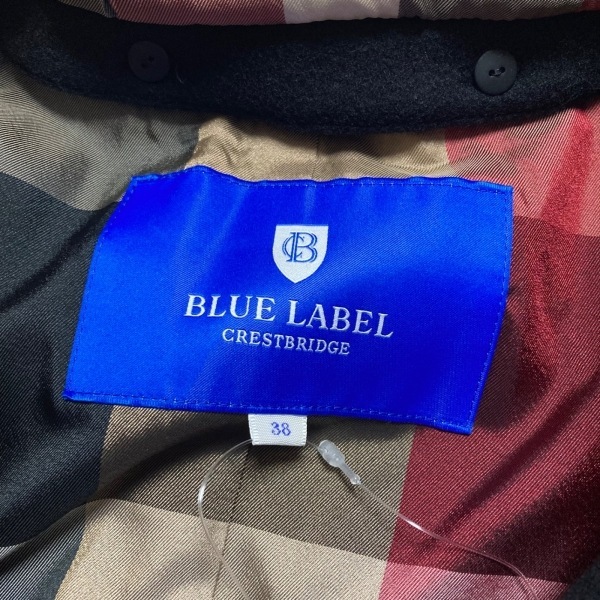 ブルーレーベルクレストブリッジ BLUE LABEL CRESTBRIDGE サイズ38 M - 黒×レッド×マルチ レディース 長袖/冬 コート_画像3