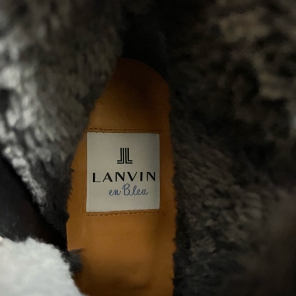 ランバンオンブルー LANVIN en Bleu ショートブーツ 23 - レザー 黒 レディース 新品同様 靴_画像6