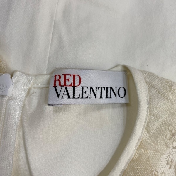 レッドバレンチノ RED VALENTINO ノースリーブカットソー サイズ40 M - アイボリー レディース レース トップス_画像3