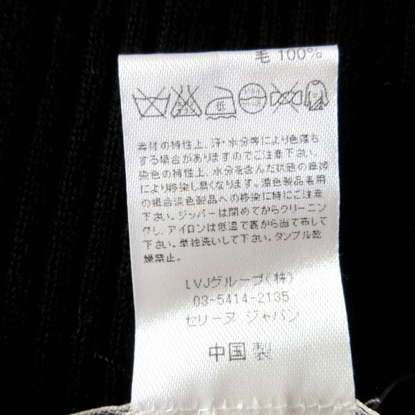 セリーヌ CELINE 七分袖セーター サイズS - 黒 レディース クルーネック 美品 トップス_画像4