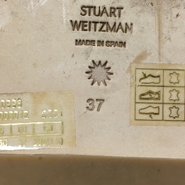 スチュアートワイツマン STUART WEITZMAN サンダル 37 - レザー ライトブラウン レディース 靴_画像6
