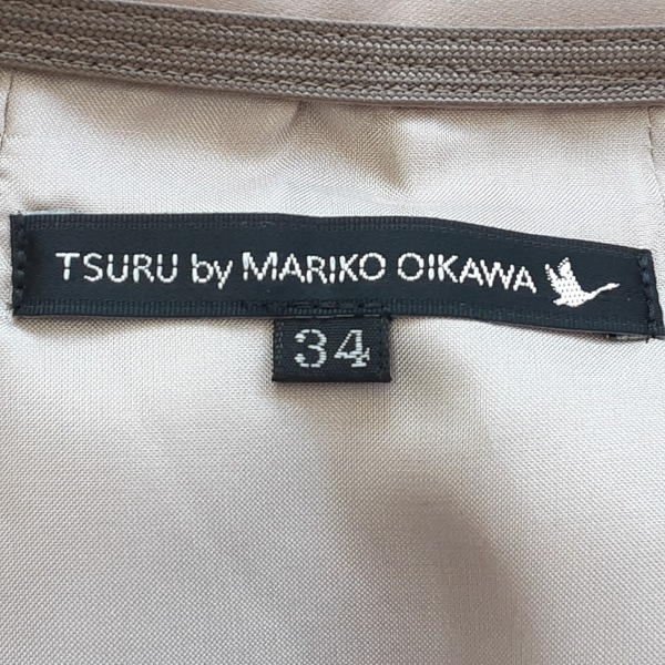 ツルバイマリコオイカワ TSURU BY MARIKO OIKAWA ロングスカート サイズ34 S - ベージュ レディース フェイクパール 美品 ボトムス_画像3