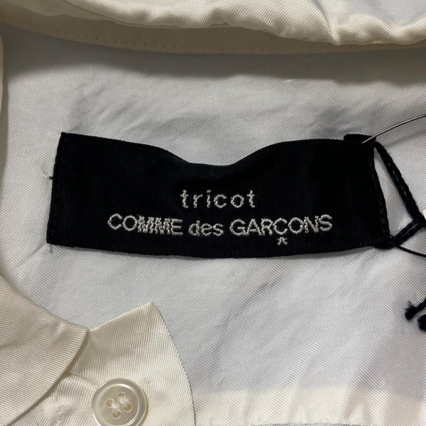 トリココムデギャルソン tricot COMMEdesGARCONS 半袖シャツブラウス - 白 レディース レース 新品同様 トップス_画像3