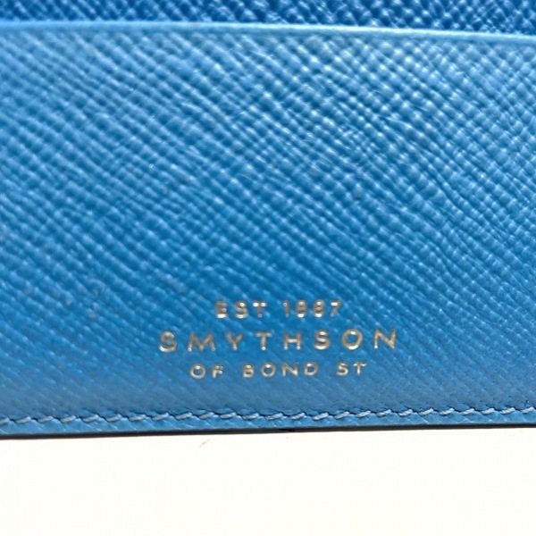 スマイソン SMYTHSON コインケース - レザー ブルー 財布_画像4