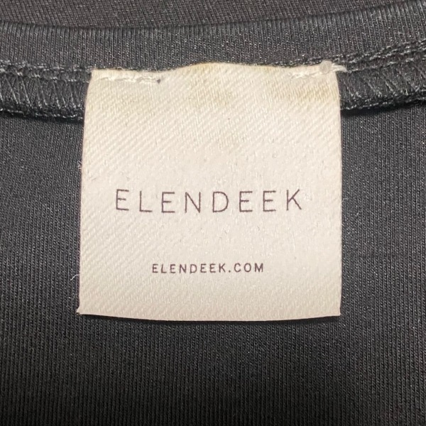 エレンディーク ELENDEEK 半袖カットソー サイズF - 黒 レディース 美品 トップス_画像3