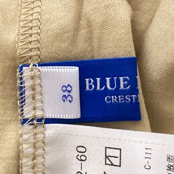 ブルーレーベルクレストブリッジ BLUE LABEL CRESTBRIDGE 半袖カットソー サイズ38 M - ライトイエロー×ベージュ レディース フリル_画像3