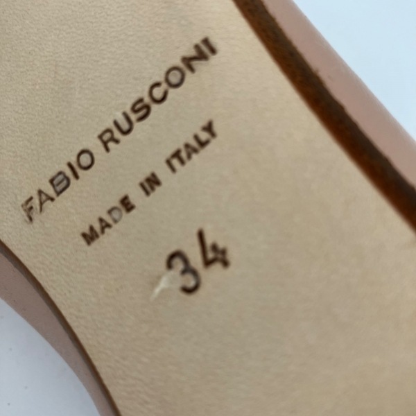 ファビオルスコーニ FABIO RUSCONI フラットシューズ 34 - レザー ピンクベージュ レディース 美品 靴_画像6