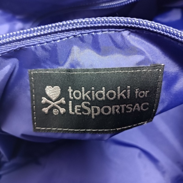 トキドキフォーレスポートサック tokidokiforLESPORTSAC ボストンバッグ - レスポナイロン 白×黒×ライトグレー メッシュ/本体ロックなし_画像8