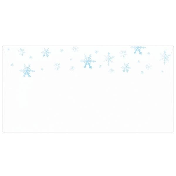 【即決】◆雪のひとひら　レターセット◆便箋（2柄）＋封筒のセット　手紙　冬柄／雪の結晶　季節　　フロンティア　//　PD-634・EV-634_封筒