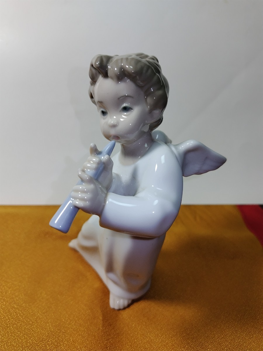 リヤドロ,陶器人形,笛吹天使_画像1