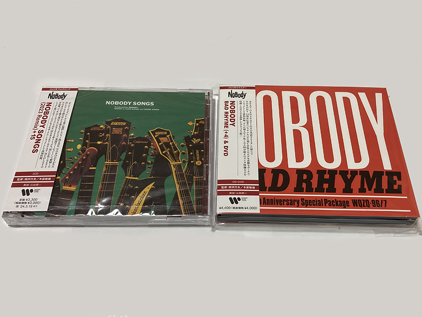 即決【中古】NOBODY『NOBODY SONGS (2023 Remix) (+15)、BAD RHYME (+4) & DVD ［CD+DVD］』タワーレコード限定