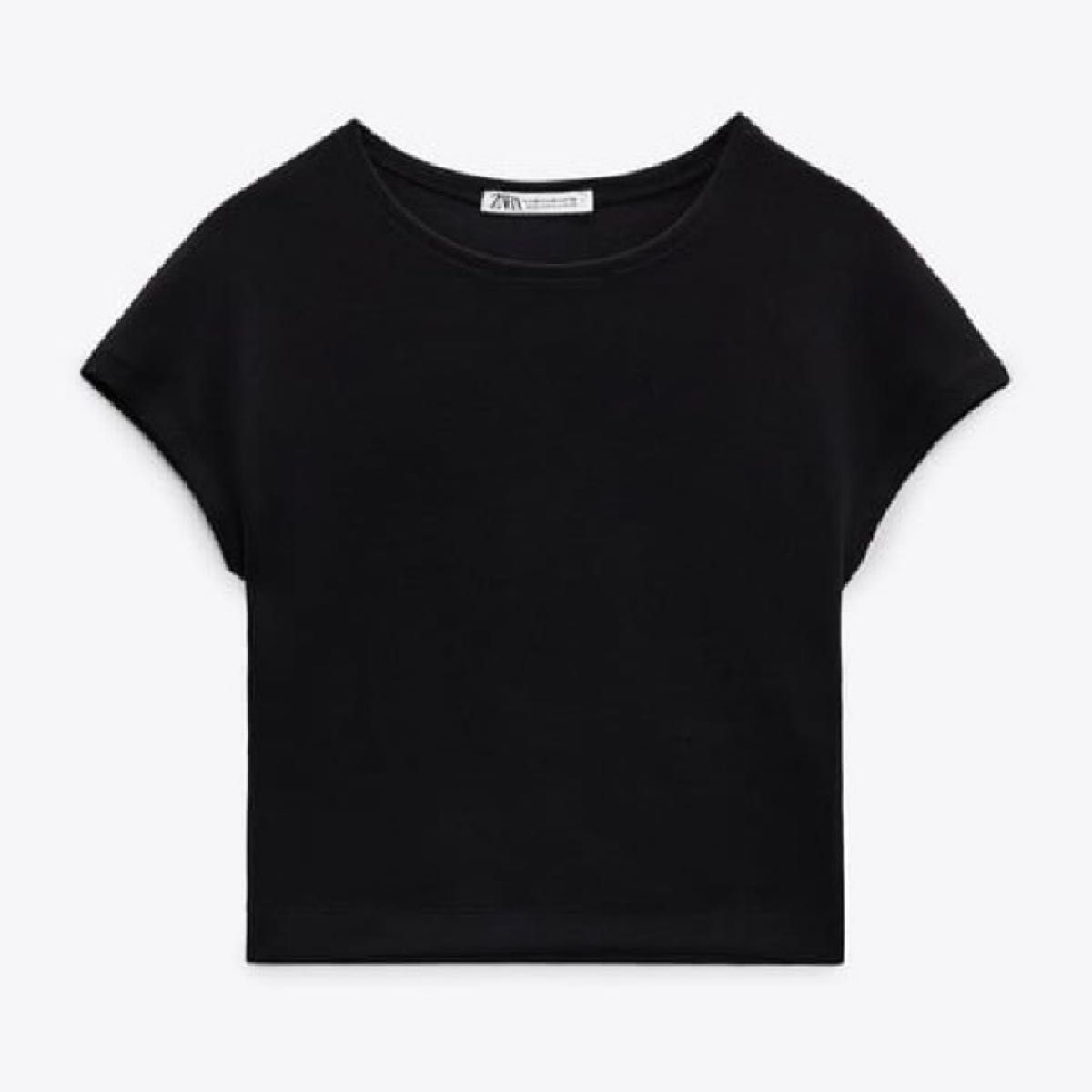 モダールコットンTシャツ ZARA コットン モダール Tシャツ S ブラック|Yahoo!フリマ(旧