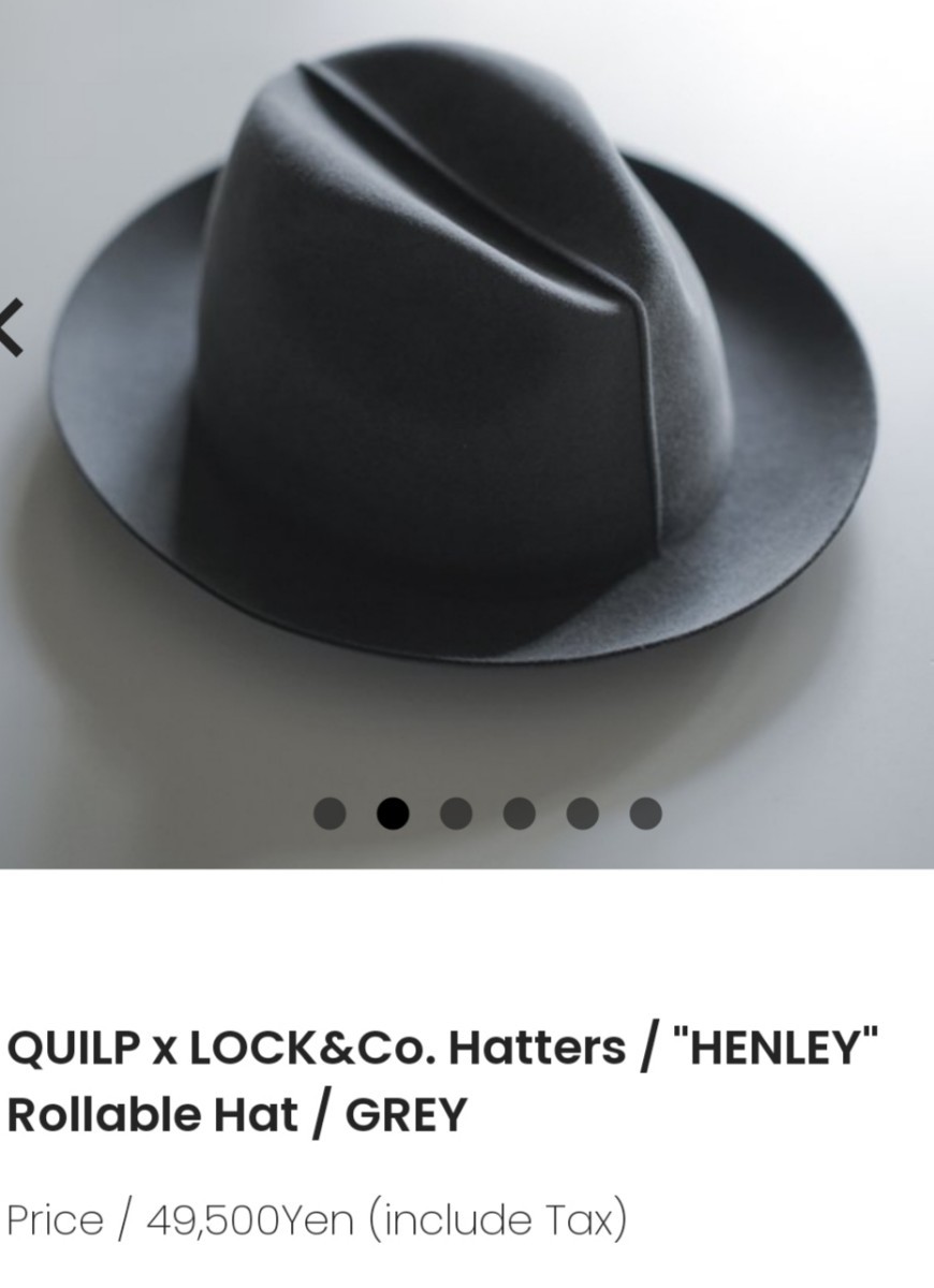 QUILP × LOCK&Co. Hatters “HENLEY” Rollable Hat size 60《クイルプ × ロックアンドコーハッターズ》ローラブル ハット_画像1