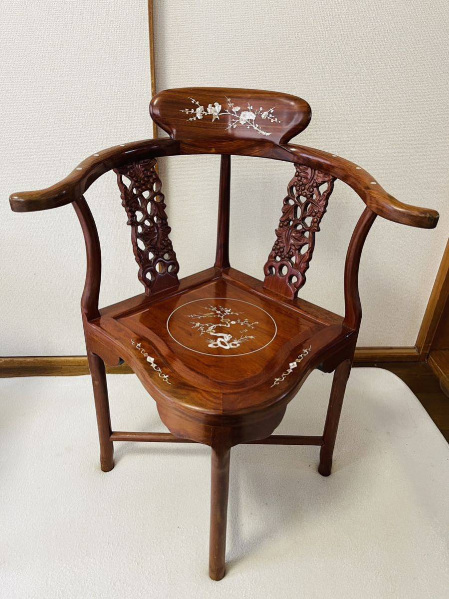日本代購代標第一品牌【樂淘letao】－螺鈿細工ラデン高級椅子チェア