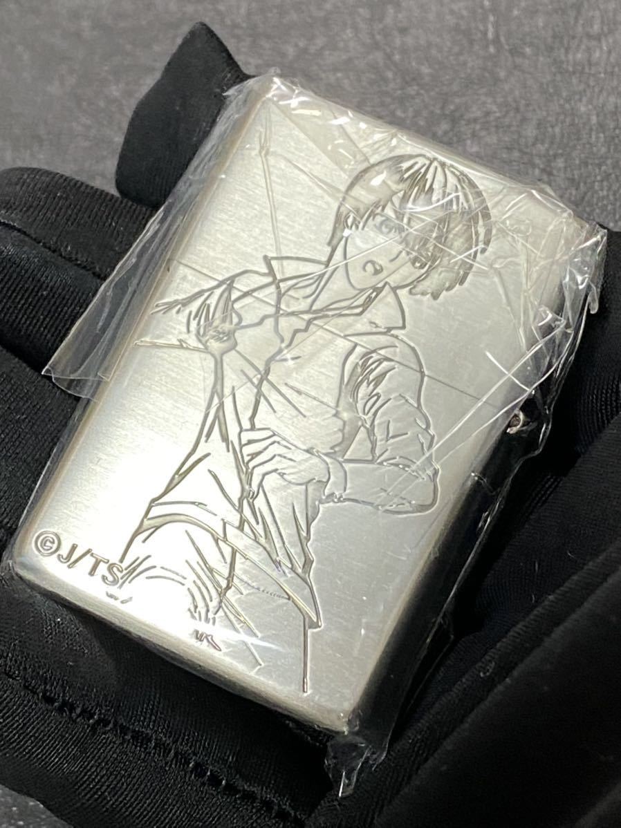 zippo トリックスター 立体メタル ブルー 両面加工 希少モデル 2016年製 ☆ TRICKSTER BLUE ケース 保証書付き_画像4