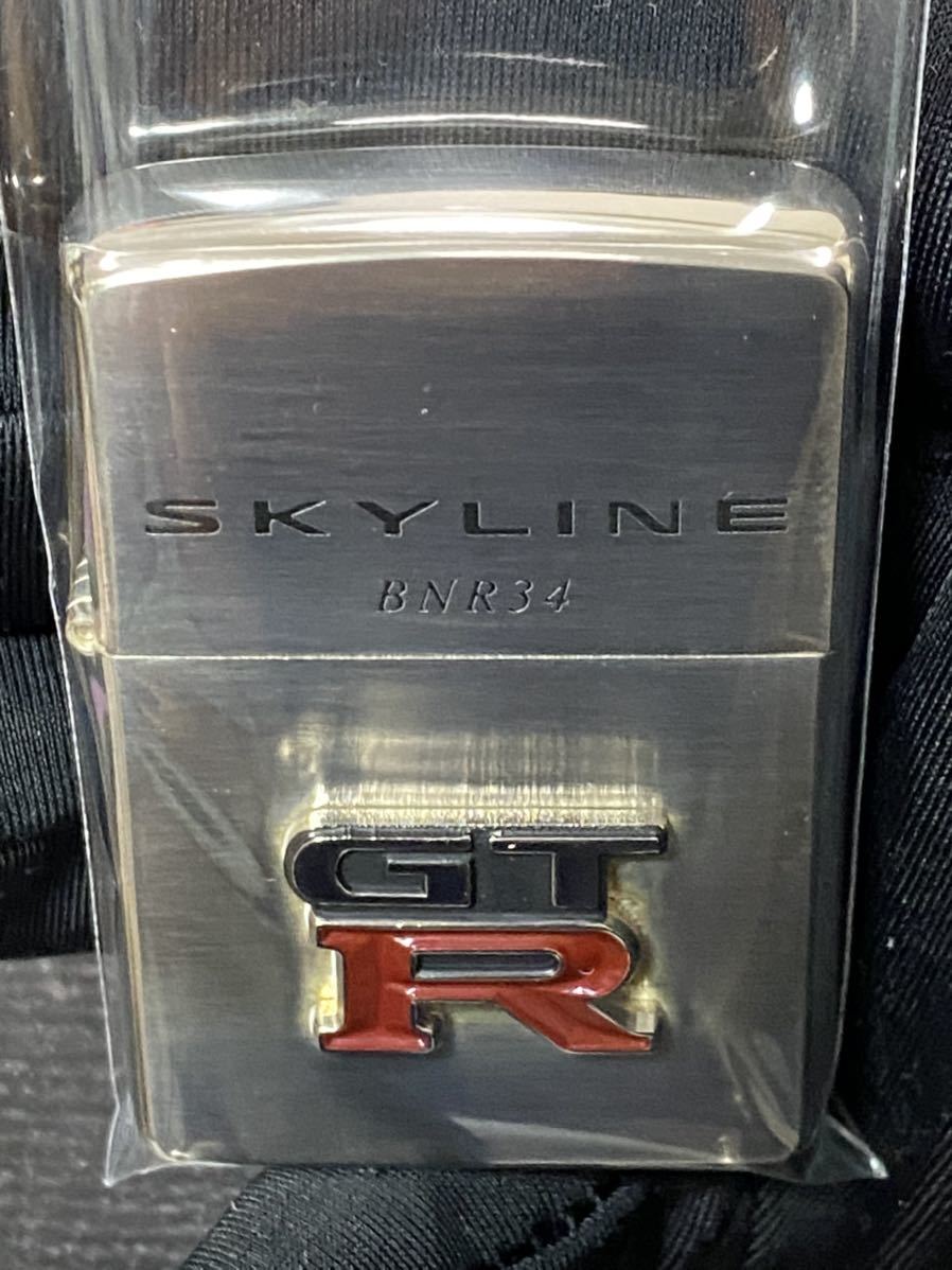 zippo SKYLINE BNR34 GT-R 立体メタル 限定品 スカイライン 年代物 1999年製 シルバーインナー 1999年製 シリアルナンバー NO.00171_画像5