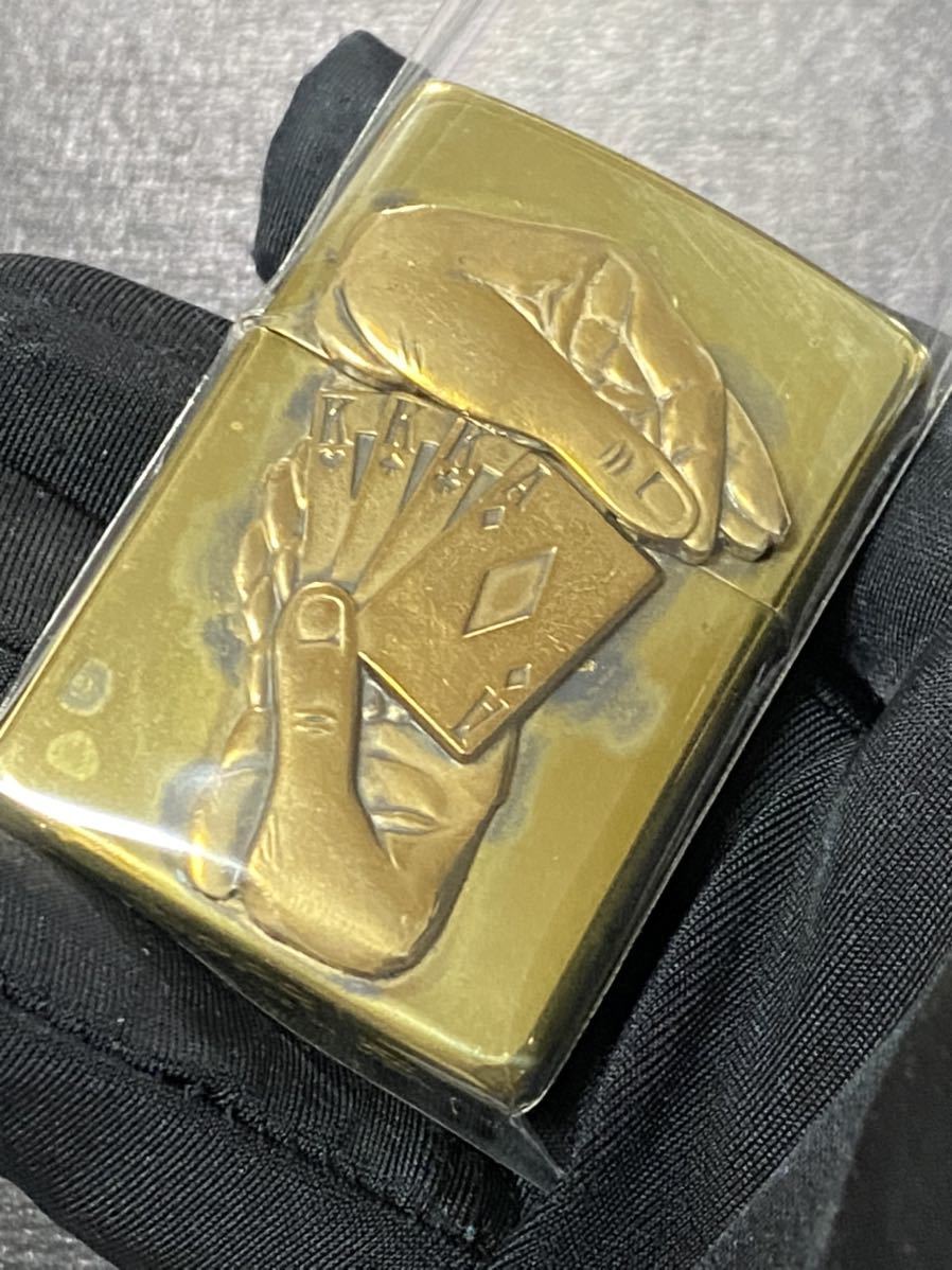 速くおよび自由な GOLD ゴールド トリック フルハウス zippo 希少