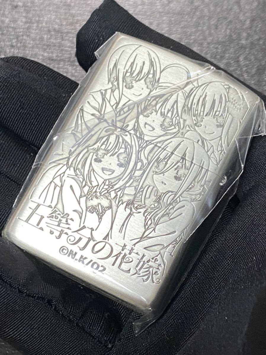 zippo 五等分の花嫁 三玖 アニメ 両面刻印 希少モデル 2022年製 ② 一花 二乃 三玖 四葉 五月 ケース 保証書付き_画像4