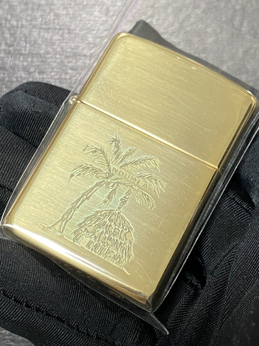 zippo NOUMEA GOLD ゴールド ヴィンテージ 1996年製 solid brass 希少モデル ソリッド ブラス ゴールドインナー 1996年製