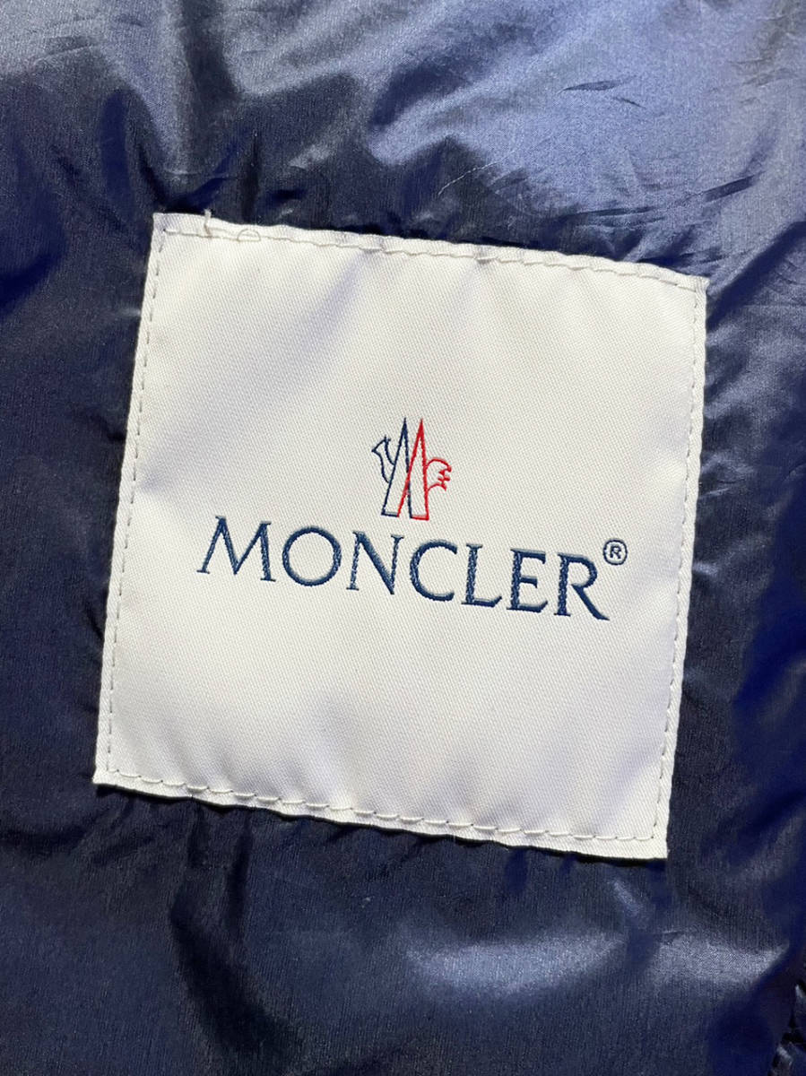 国内正規品 MONCLER DOVER モンクレール ドーバー インディゴ デニム ライト ダウンベスト サイズ1*ダウンジャケット TIB バルトロメ lacet_画像5