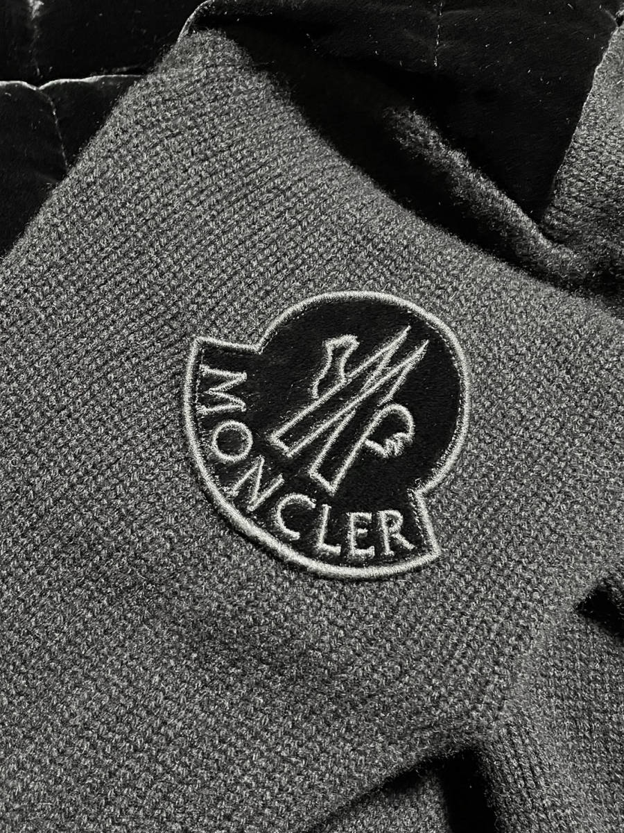 国内正規品 MONCLER MAGLIONE TRICOT CARDIGAN モンクレール マグリオン カーディガン ベロア カシミヤ 絹 ウール ニット ダウンジャケット_画像9