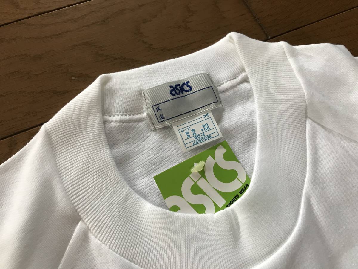 当時物　未使用　デッドストック　アシックス ジェレンク　半袖Tシャツ　クールネック　体操服　サイズ：M　　TM9500_画像6