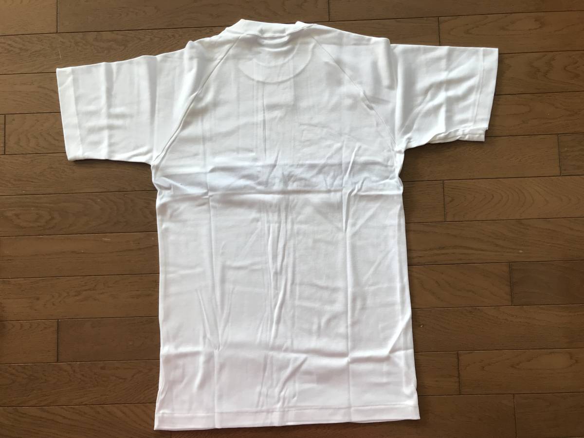 当時物　未使用　デッドストック　アシックス ジェレンク　半袖Tシャツ　クールネック　体操服　サイズ：O　　TM9543_画像9