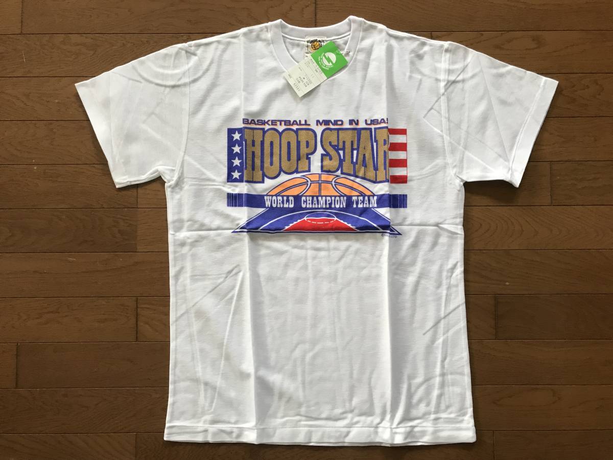 当時物　未使用　デッドストック　HOOP HAVEN SAKAI　半袖Tシャツ　丸首　バスケットボール　品番：HS-23　サイズ：LL　　TM9872_画像1