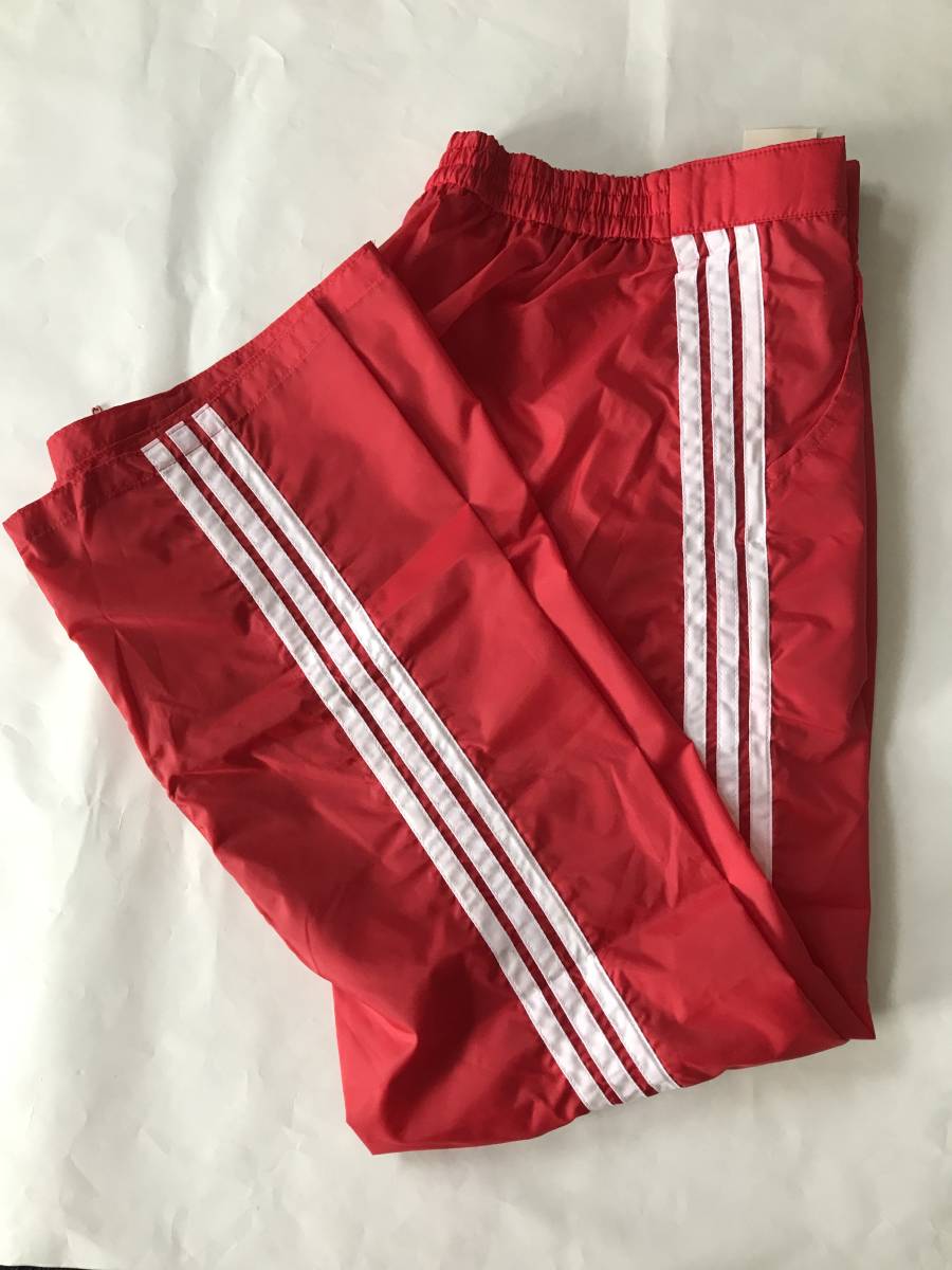 当時物　未使用　デッドストック　adidas　アディダス　ロングパンツ　ウインドブレーカー下　品番：ADS-250PL　股下：約77㎝　　TM9482_画像6