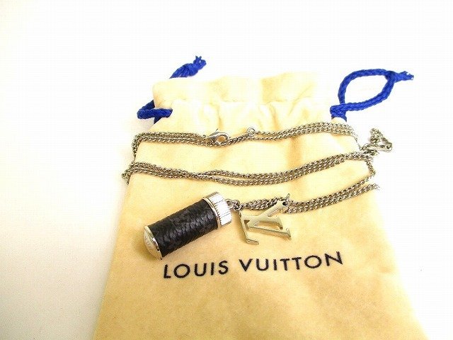 通販激安】 チャームズ コリエ VUITTON LOUIS ルイヴィトン 【展示保管品】 モノグラム メンズ ネックレス