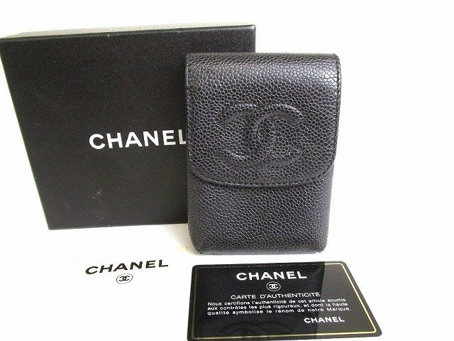 超美品】 シャネル CHANEL ヴィンテージ キャビアスキン シガレット