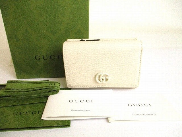 未使用保管品】 グッチ GUCCI GGマーモント ミディアム カードケース