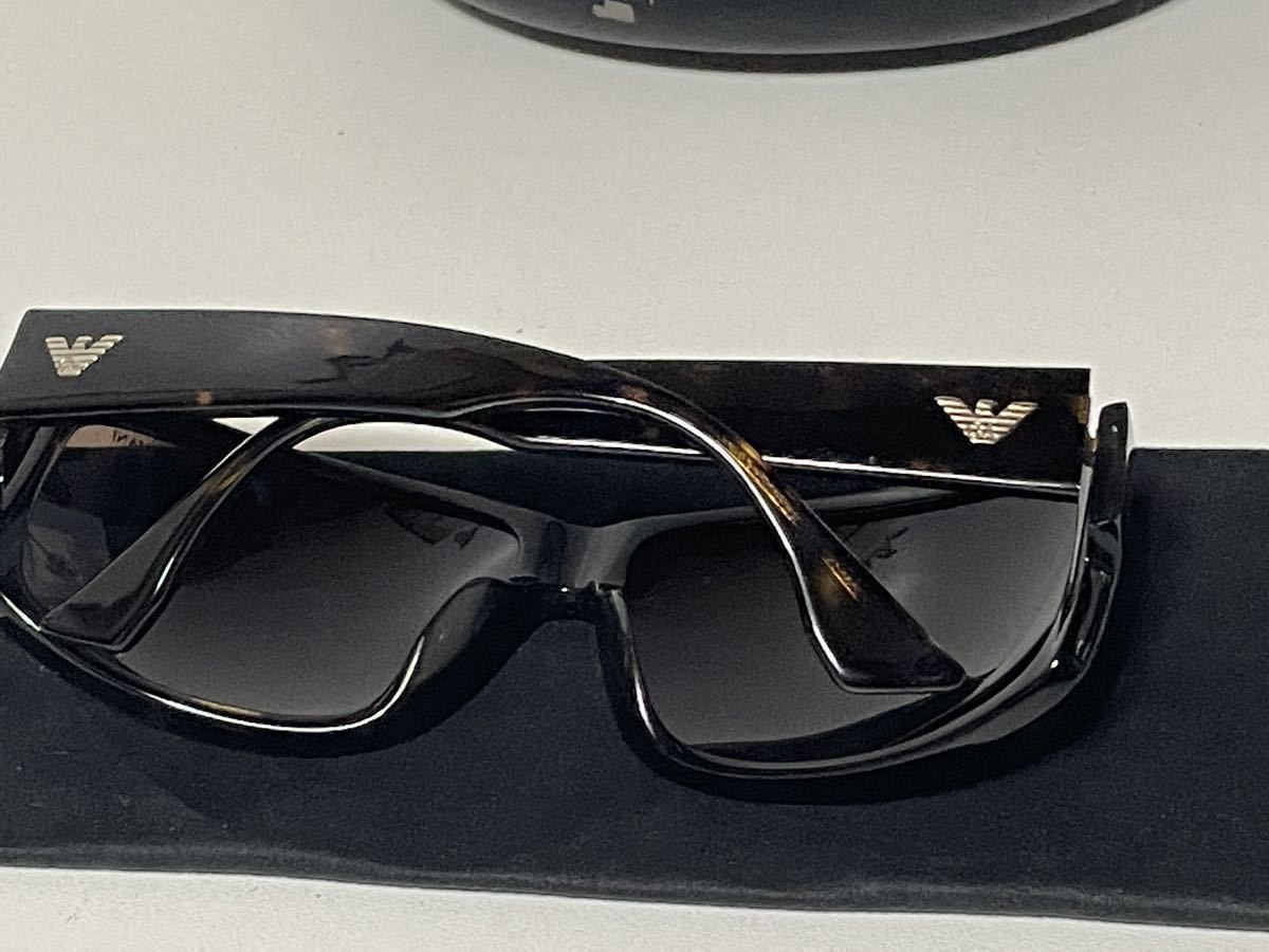  почти не использовался # Emporio Armani солнцезащитные очки EMPORIO ARMANI панцирь черепахи Италия производства солнцезащитные очки с футляром 