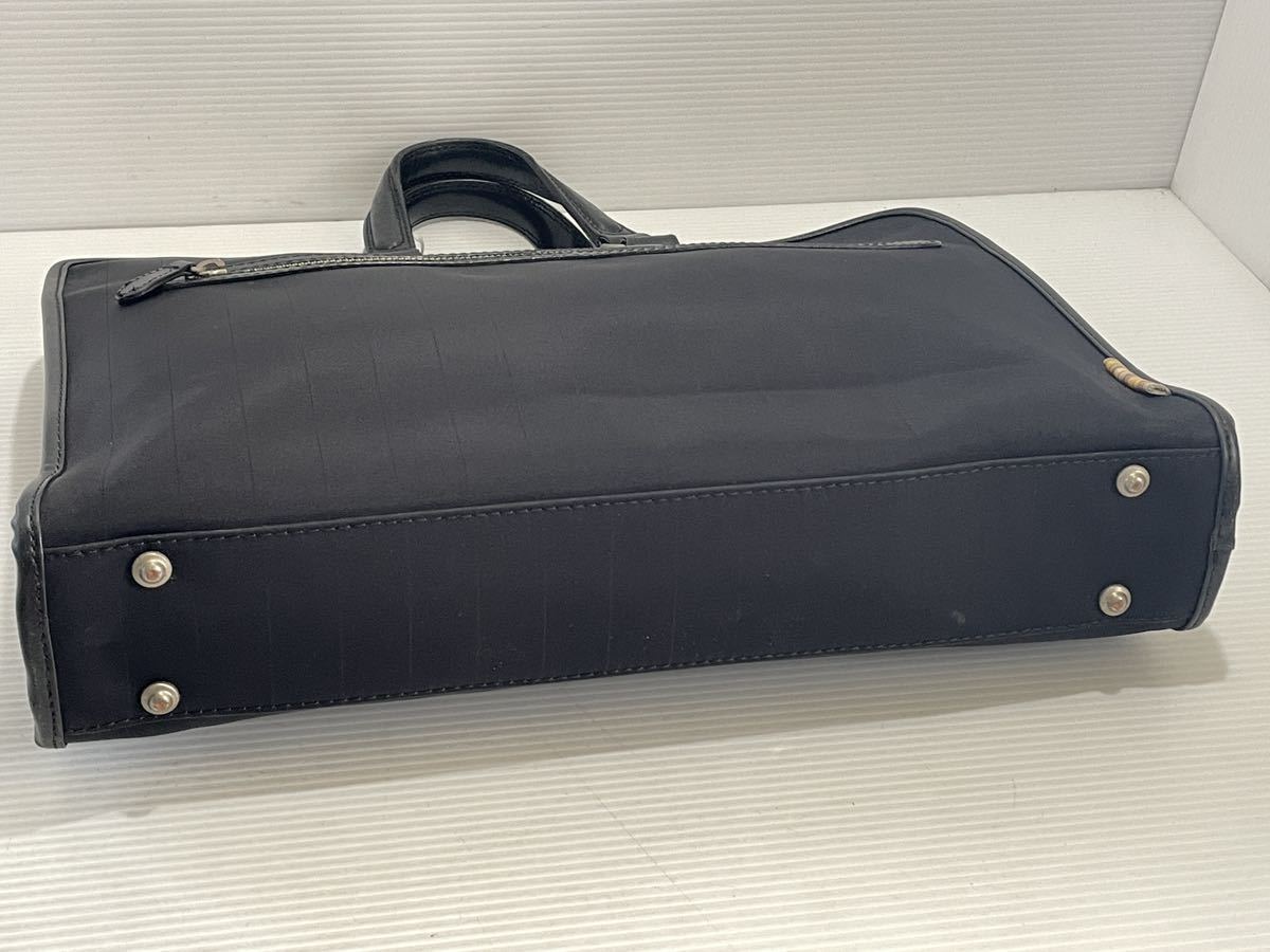 A9 2# beautiful goods Paul Smith Paul Smith briefcase business bag black leather x water-repellent nylon 