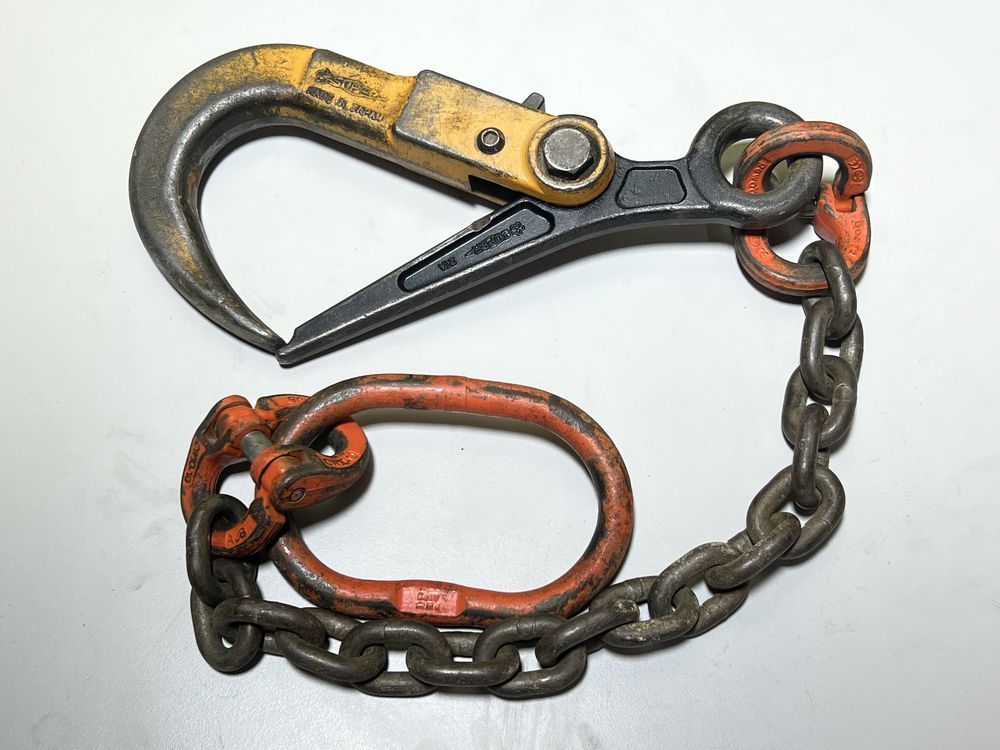 SUPER TOOL super tool spoiler k hook chain sling attaching SLH3 iron plate  hanging weight 3ton total length approximately 105cm opening and closing  lock type ①: Real Yahoo auction salling