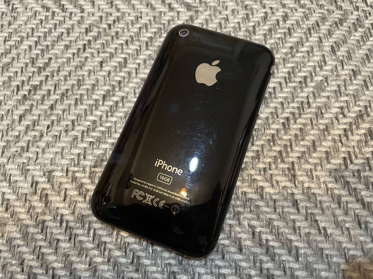 希少 海外版SIMフリー Apple アップル iPhone 3G 16GB MB048LL Wolfson DAC iPod DAP ネオブラック ポリカーボネートボディ iOS最終4.2.1