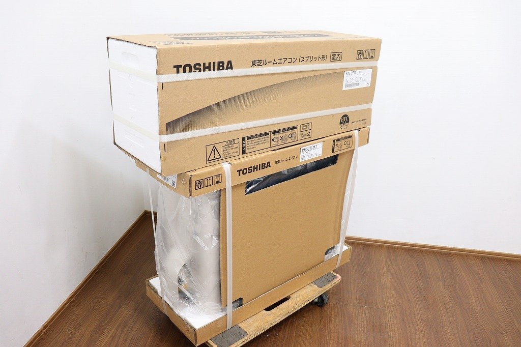 新品◆S2151◆TOSHIBA/東芝◆ルームエアコン◆室内機・室外機◆主に6畳◆RAS-2213T(W)＋RAS-2213AT_画像2