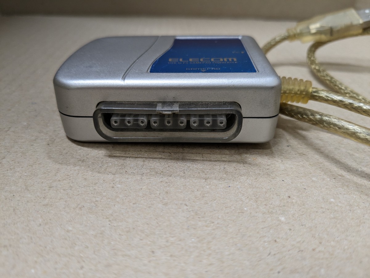 0510u3118　エレコム ゲームパッドコンバータ USB接続 プレステ/プレステ2コントローラ対応 1ポート JC-PS101USV 同梱不可_画像4
