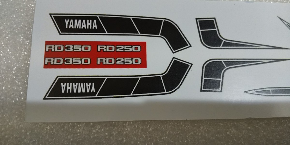 1/12 decal Yamaha RZ250 RZ350 Intercolor strobo line Tamiya RDke knee donkey -tsu