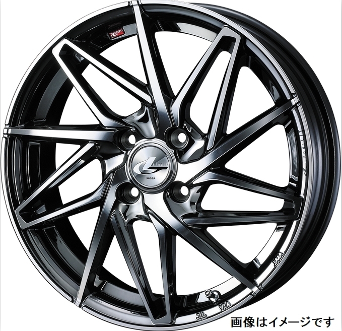 【個人宅発送可能】Weds ウェッズ 14×4.5J +45 4穴 PCD100 BMCMC ホイール 1本 LEONIS IT レオニス レオニス・アイティー (40554)