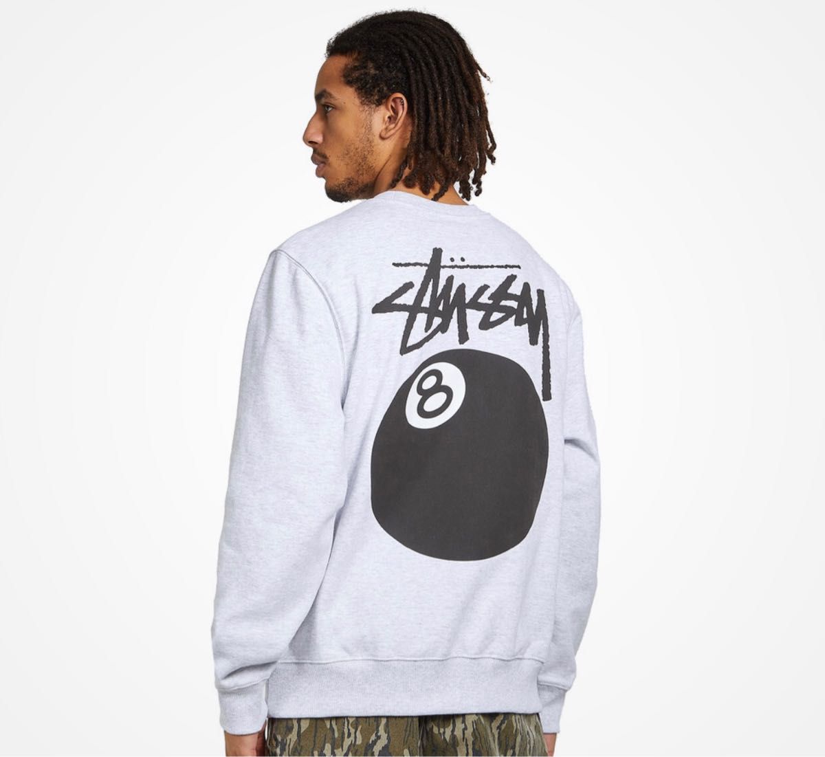 STUSSY 8 BALL CREW ステューシー スウェット グレー◇L-